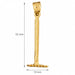 3D Rake Charm Pendant 14k Gold (1.3 Grams) Yellow Gold 14k