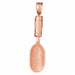 3D Spade Shovel Charm Pendant 14k Gold (4.2 Grams) Rose Gold 14k