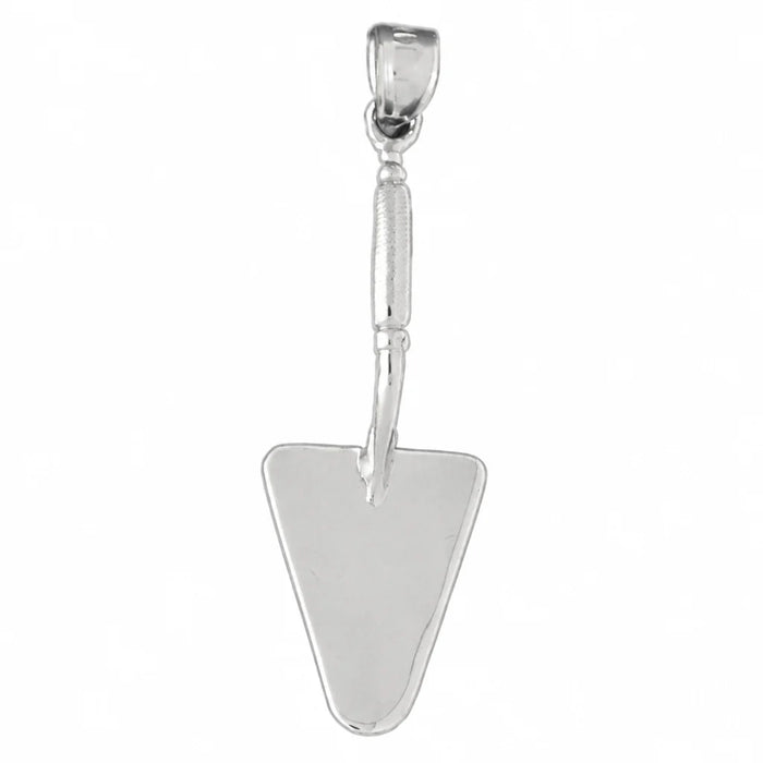 3D Spade Shovel Charm Pendant 14k Gold (2 Grams) White Gold 14k