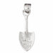 3D Spade Shovel Charm Pendant 14k Gold (2.2 Grams) White Gold 14k