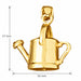 3D Water Jug Charm Pendant 14k Gold Yellow Gold 14k