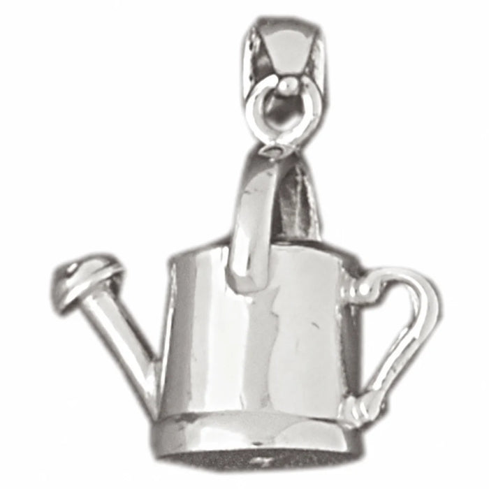 3D Water Jug Charm Pendant 14k Gold White Gold 14k