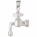 Water Tab Charm Pendant 14k Gold White Gold 14k