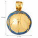 14K Yellow Gold variant – 3D Basketball Ball Charm Pendant 14k Gold (8.4 Grams) – dimensions and size guide