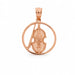 Violin Musical Charm Pendant 14k Gold Rose Gold 14k
