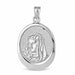 Virgin Mary Charm Pendant 14k Gold (1.8 Grams) White Gold 14k