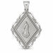Virgin Mary Charm Pendant 14k Gold (3.9 Grams) White Gold 14k