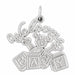 Welcome Baby Charm Pendant 14k Gold White Gold 14k