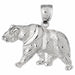 Wild Bear Charm Pendant 14k Gold (3 Grams) White Gold 14k