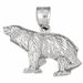 Wild Bear Charm Pendant 14k Gold (8.9 Grams) White Gold 14k