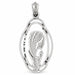 Woman Charm Pendant 14k Gold White Gold 14k