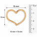 Floating Heart Charm Pendant 14k Gold (0.6 Grams)
