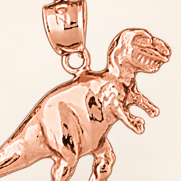 Dinosaur Charm Pendant 14k Gold