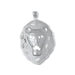 Lion Head Charm Pendant 14k Gold (12.8 Grams) White Gold