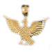 Flying Eagle Charm Pendant 14k Gold