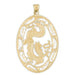 Dragon Charm Pendant 14k Gold