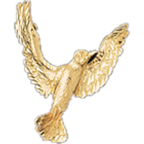 Bird Charm Pendant 14k Gold