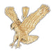 Flying Eagle Charm Pendant 14k Gold