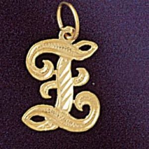 Initial Z Classic Charm Pendant 14k Gold