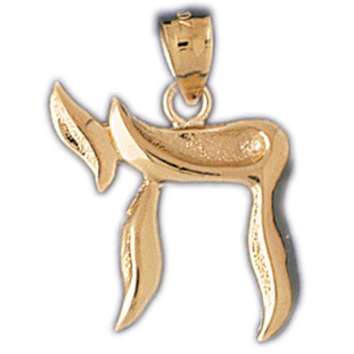 Chai Charm Pendant 14k Gold