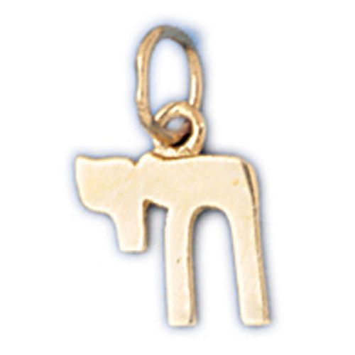 Chai Charm Pendant 14k Gold
