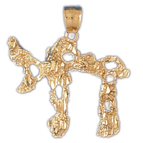 Chai Charm Pendant 14k Gold