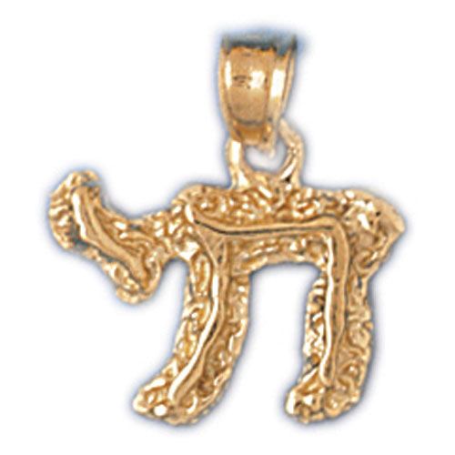 Chai Charm Pendant 14k Gold
