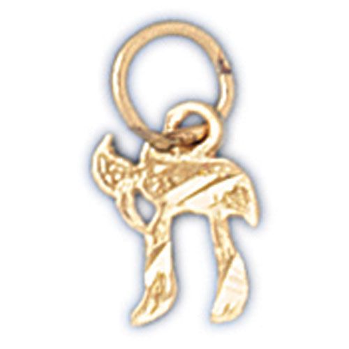 Chai Charm Pendant 14k Gold