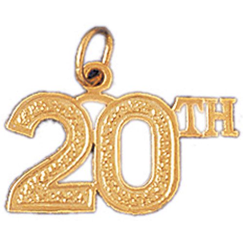 20Th Charm Pendant 14k Gold