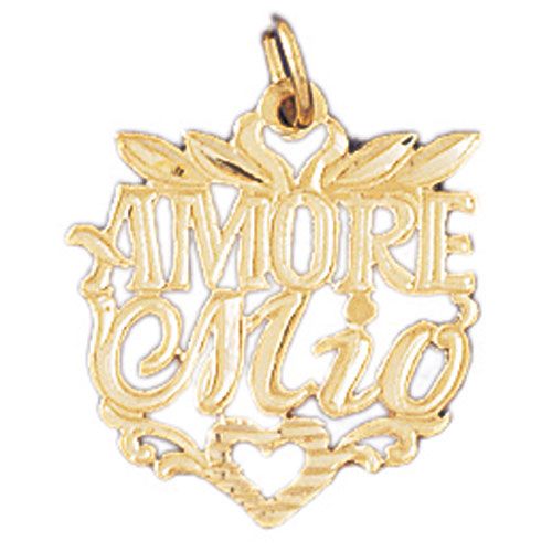 Amore Mio Charm Pendant 14k Gold
