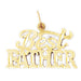 Best Father Charm Pendant 14k Gold
