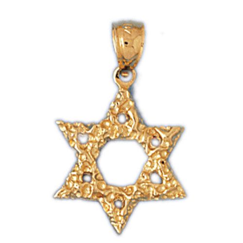 Star of David Charm Pendant 14k Gold