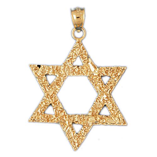 Star of David Charm Pendant 14k Gold