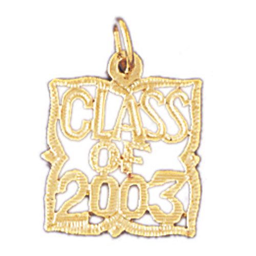 Class Of 2003 Charm Pendant 14k Gold
