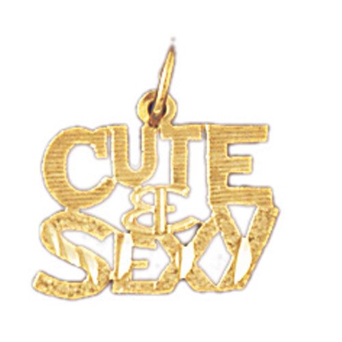 Cute And Sexy Charm Pendant 14k Gold