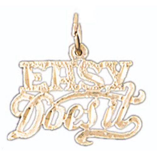 Easy Does It Charm Pendant 14k Gold