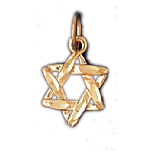 Star of David Charm Pendant 14k Gold