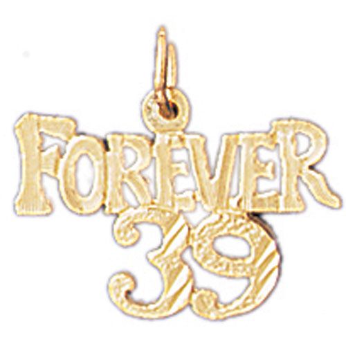 Forever 39 Charm Pendant 14k Gold