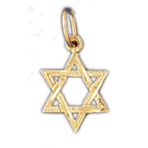 Star of David Charm Pendant 14k Gold