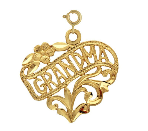 Grandma Charm Pendant 14k Gold