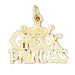 Greek Princess Charm Pendant 14k Gold