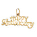 Happy Anniversary Charm Pendant 14k Gold