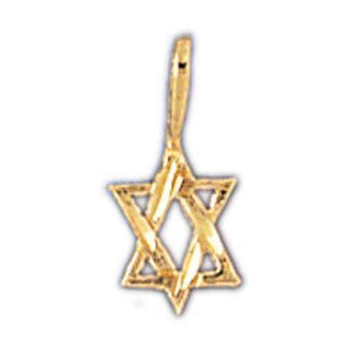 Star of David Charm Pendant 14k Gold