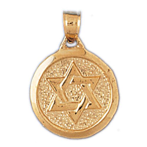 Star of David Charm Pendant 14k Gold