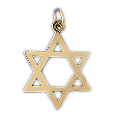 Star of David Charm Pendant 14k Gold