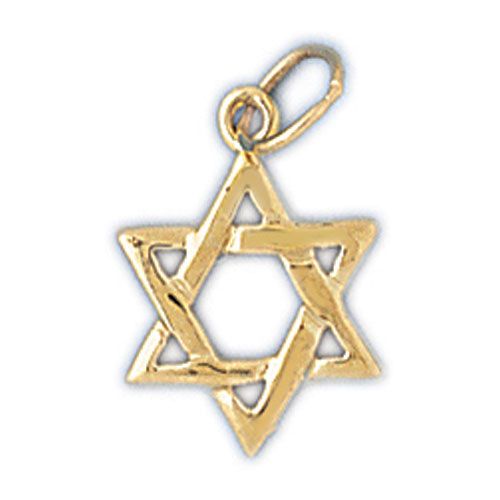Star of David Charm Pendant 14k Gold
