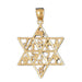 Star of David Charm Pendant 14k Gold
