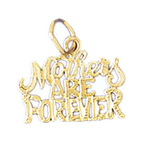 Mothers Are Forever Charm Pendant 14k Gold