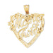 Mother Of Twins Charm Pendant 14k Gold