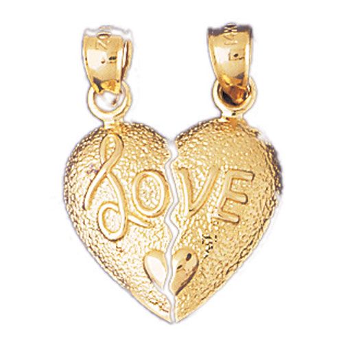 Love Charm Pendant 14k Gold